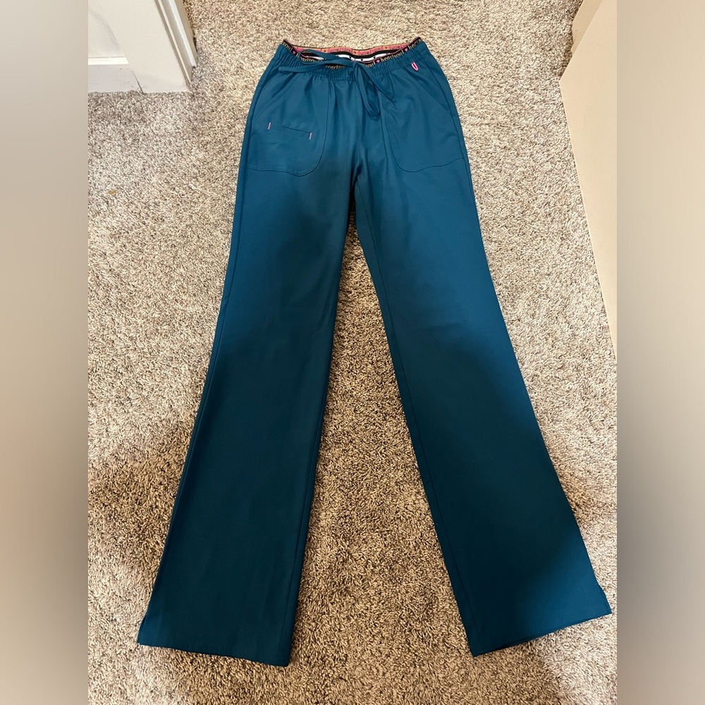 HeartSoul Women’s Scrub Pants, Caribbean Blue, XS/T
